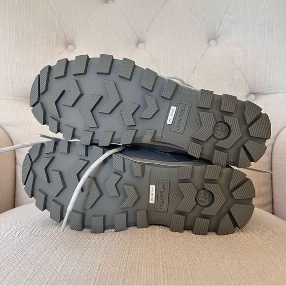 Hunter Glitter Insulated Waterproof Commando Snow Boots Grey US 8 - Picture 8 of 9